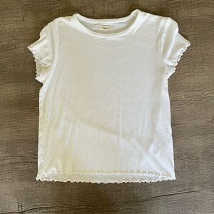 White Madewell Baby Tee